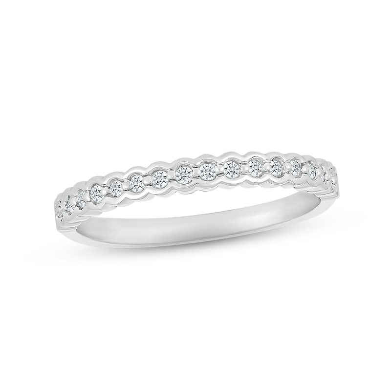 Main Image 4 of Now + Forever Emerald & Diamond Bridal Set 3/8 ct tw Emerald & Round-cut 10K White Gold