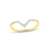 Thumbnail Image 4 of Now + Forever Emerald & Diamond Bridal Set 1/5 ct tw Marquise & Round-cut 10K Yellow Gold