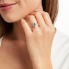 Thumbnail Image 5 of Now + Forever Emerald & Diamond Bridal Set 1/5 ct tw Marquise & Round-cut 10K Yellow Gold