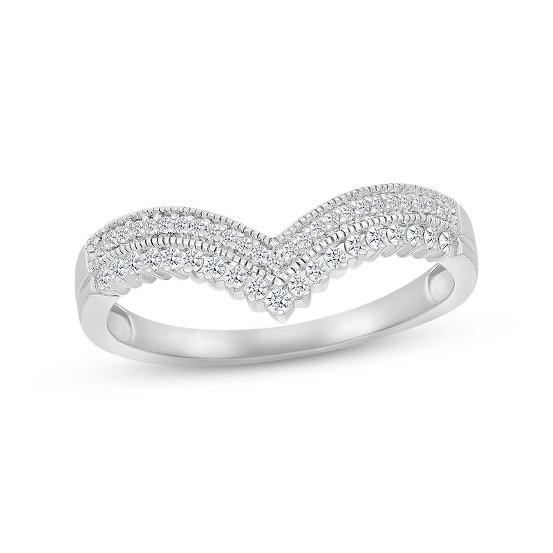 Main Image 4 of Now + Forever Emerald & Diamond Bridal Set 1/3 ct tw Oval & Round-cut 10K White Gold