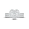 Thumbnail Image 1 of Multi-Diamond Center Bridal Set 1/2 ct tw Round-cut 10K White Gold