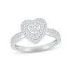 Thumbnail Image 3 of Now + Forever Multi-Diamond Center Bridal Set 1/2 ct tw Round-cut 10K White Gold