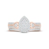 Thumbnail Image 2 of Now + Forever Multi-Diamond Center Bridal Set 1/2 ct tw Round-cut 10K Rose Gold