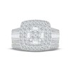 Thumbnail Image 2 of Now + Forever Multi-Diamond Center Bridal Set 1-1/2 ct tw Round & Baguette-cut 10K White Gold