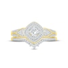 Diamond Bridal Set 1/2 ct tw Princess & Round-cut 10K Yellow Gold