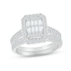 Thumbnail Image 1 of Now + Forever Multi-Diamond Center Bridal Set 1 ct tw Baguette & Round-cut 10K White Gold