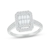 Thumbnail Image 3 of Now + Forever Multi-Diamond Center Bridal Set 1 ct tw Baguette & Round-cut 10K White Gold