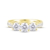 Thumbnail Image 4 of Now + Forever Diamond Three-Stone Engagement Ring 2 ct tw Round-cut 14K Yellow Gold