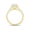 Thumbnail Image 3 of Now + Forever Diamond Halo Engagement Ring 1-1/2 ct tw Pear & Round-cut 18K Yellow Gold