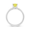 Thumbnail Image 3 of Now + Forever Lab-Grown Diamonds Yellow Oval-Cut Solitaire Ring 1-1/2 ct tw 14K White Gold