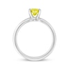 Thumbnail Image 2 of Lab-Created Diamonds by KAY Yellow Oval-Cut Solitaire Ring 1-1/2 ct tw 14K White Gold