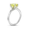 Thumbnail Image 1 of Lab-Created Diamonds by KAY Yellow Oval-Cut Solitaire Ring 2 ct tw 14K White Gold