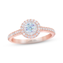 THE LEO First Light Diamond Engagement Ring 1/2 ct tw 14K Two-Tone Gold