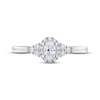 Thumbnail Image 3 of Now + Forever Diamond Halo Engagement Ring 3/8 ct tw Oval & Round-cut 14K White Gold