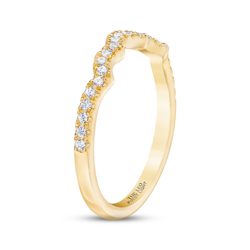 THE LEO First Light Diamond Wedding Band 1/5 ct tw 14K Yellow Gold
