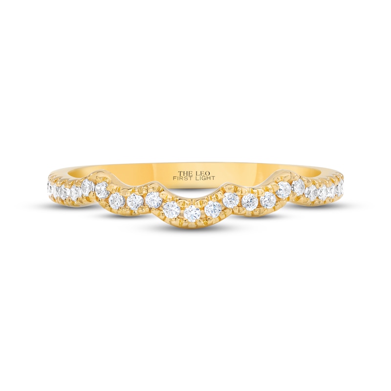 THE LEO First Light Diamond Wedding Band 1/5 ct tw 14K Yellow Gold
