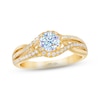 THE LEO First Light Diamond Engagement Ring 3/4 ct tw 14K Yellow Gold
