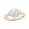 Thumbnail Image 0 of THE LEO First Light Diamond Princess-Cut Engagement Ring 3/4 ct tw 14K Two-Tone Gold