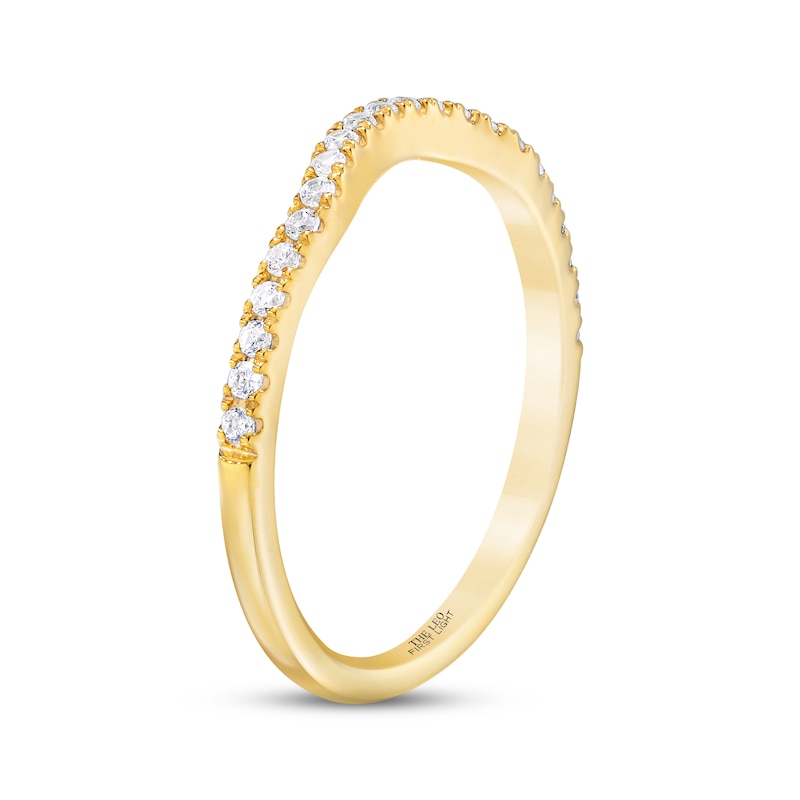 Main Image 2 of THE LEO First Light Diamond Wedding Band 1/5 ct tw Round-cut 14K Yellow Gold