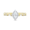Thumbnail Image 3 of Now + Forever Diamond Halo Engagement Ring 1/2 ct tw Marquise & Round-cut 14K Two-Tone Gold