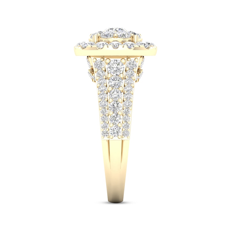 Main Image 3 of Now + Forever Multi-Diamond Engagement Ring 2 ct tw Round-cut 18K Yellow Gold