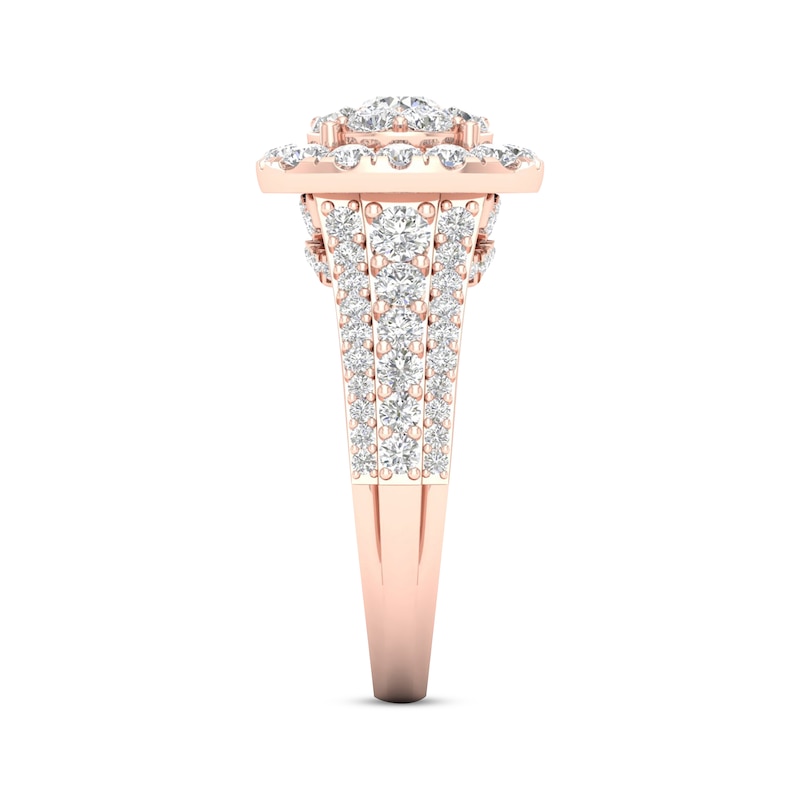 Main Image 3 of Now + Forever Multi-Diamond Engagement Ring 2 ct tw Round-cut 18K Rose Gold