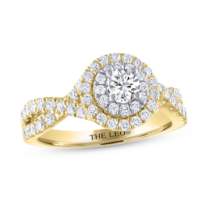 THE LEO Diamond Engagement Ring 7/8 ct tw Round-cut 14K Two-Tone Gold