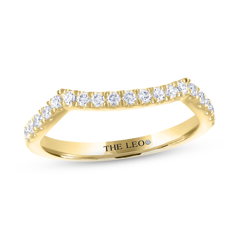 THE LEO Diamond Wedding Band 1/4 ct tw Round-cut 14K Yellow Gold