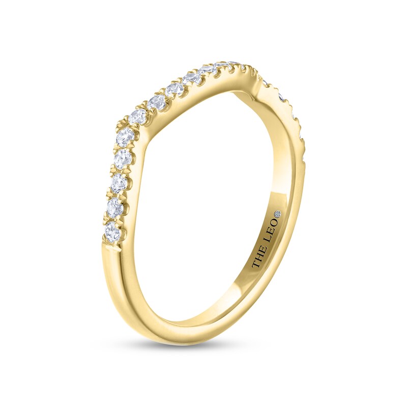 THE LEO Diamond Wedding Band 1/4 ct tw Round-cut 14K Yellow Gold