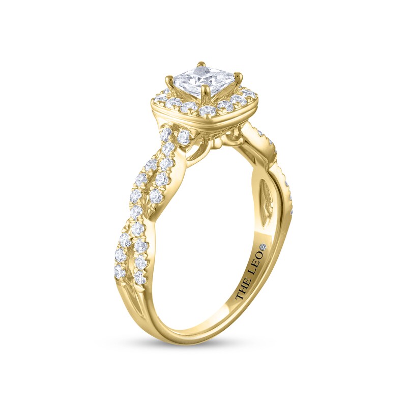 THE LEO Diamond Engagement Ring 1 ct tw Princess & Round-cut 14K Yellow Gold