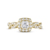 Thumbnail Image 2 of THE LEO Diamond Engagement Ring 1 ct tw Princess & Round-cut 14K Yellow Gold