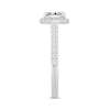 Thumbnail Image 1 of Diamond Engagement Ring 7/8 ct tw Emerald & Round-cut 14K White Gold
