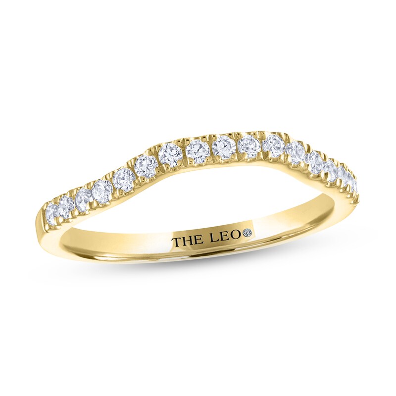 THE LEO Diamond Wedding Band 1/4 ct tw Round-cut 14K Yellow Gold