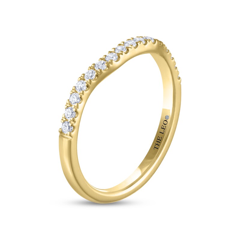 THE LEO Diamond Wedding Band 1/4 ct tw Round-cut 14K Yellow Gold