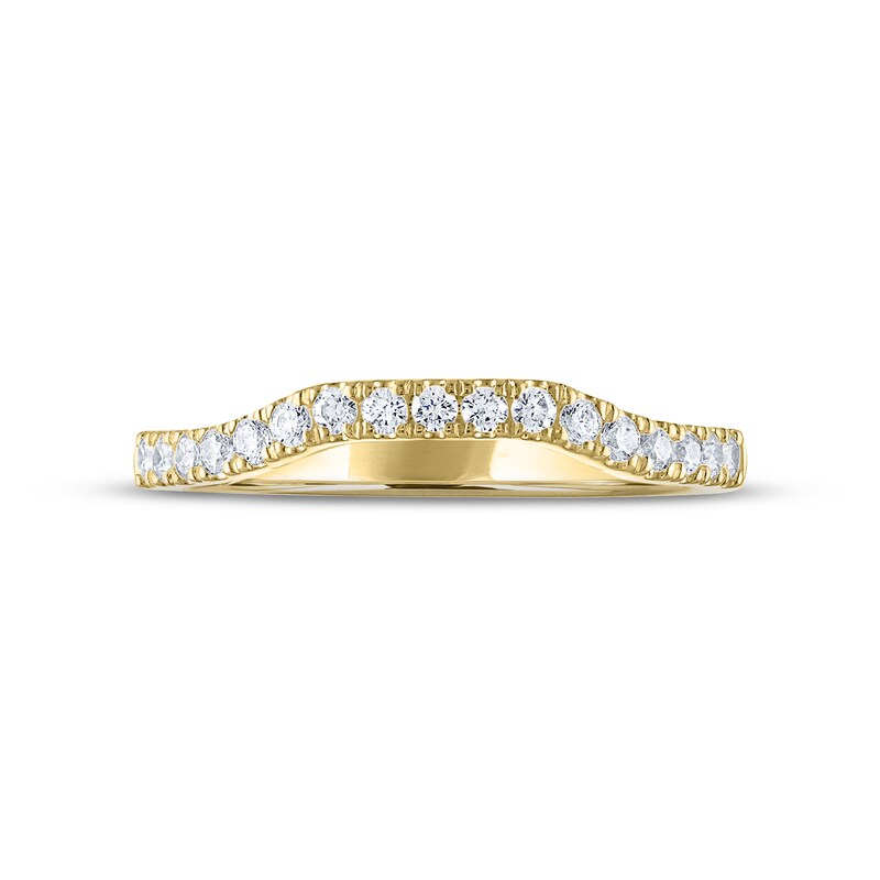 THE LEO Diamond Wedding Band 1/4 ct tw Round-cut 14K Yellow Gold