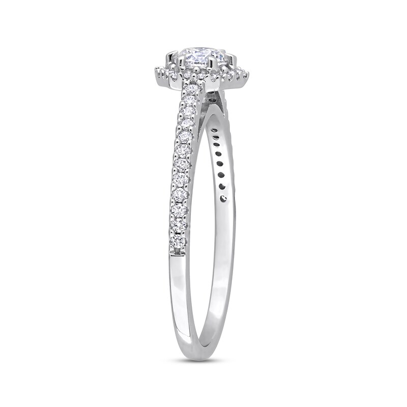 Diamond Engagement Ring 1/2 ct tw Round-cut 14K White Gold