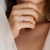 Thumbnail Image 3 of Diamond Bridal Set 1/2 ct tw Round & Princess-cut 14K Rose Gold