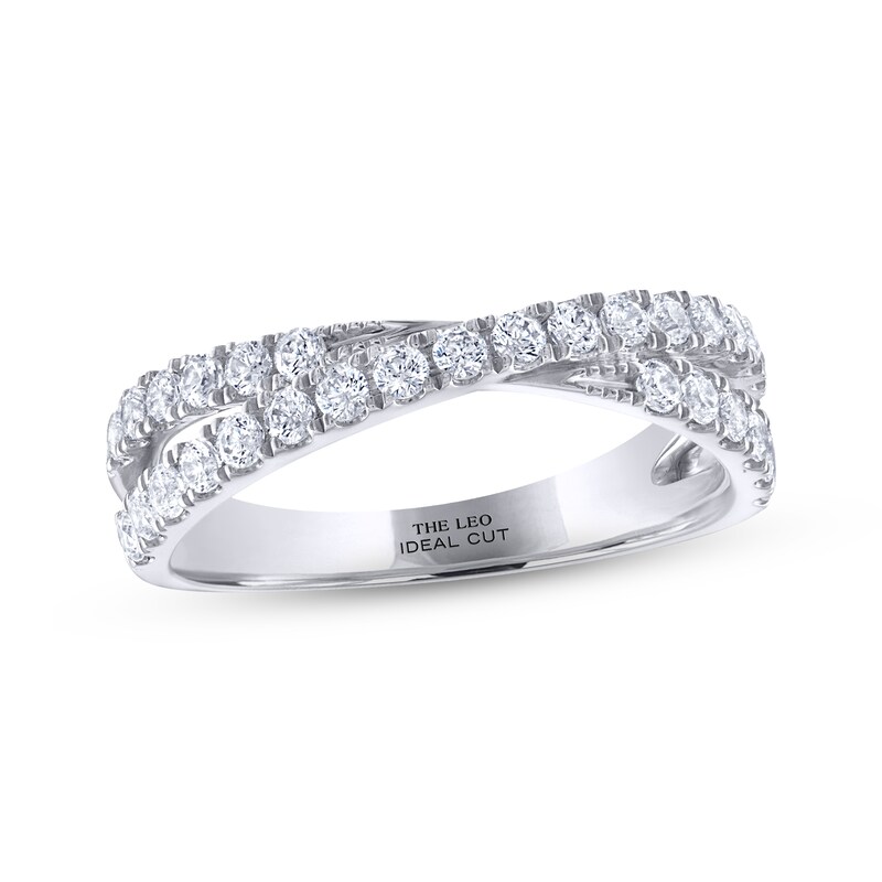 THE LEO Ideal Cut Diamond Anniversary Band 5/8 ct tw 14K White Gold