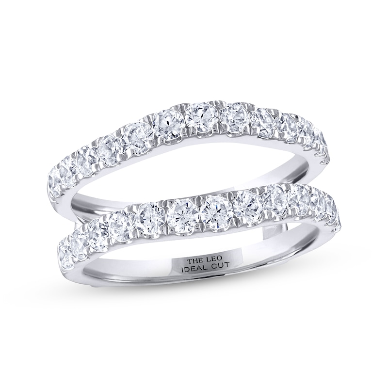 THE LEO Ideal Cut Diamond Enhancer Ring 1-1/4 ct tw 14K White Gold