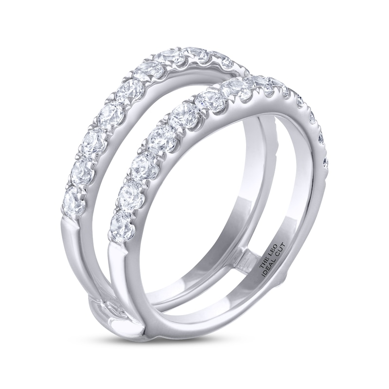 THE LEO Ideal Cut Diamond Enhancer Ring 1-1/4 ct tw 14K White Gold