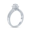 Thumbnail Image 1 of Diamond Engagement Ring 5/8 ct tw Oval & Round-cut 14K White Gold