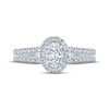 Thumbnail Image 2 of Diamond Engagement Ring 5/8 ct tw Oval & Round-cut 14K White Gold