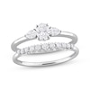 Thumbnail Image 0 of Diamond Bridal Set 5/8 ct tw Oval, Pear & Round-cut 14K White Gold