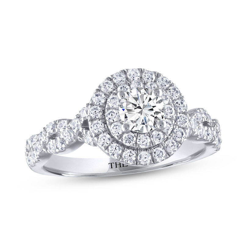 THE LEO Diamond Engagement Ring 1 ct tw Round-cut 14K White Gold