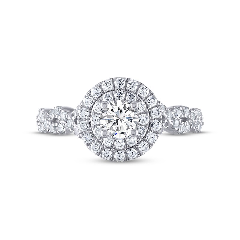 THE LEO Diamond Engagement Ring 1 ct tw Round-cut 14K White Gold