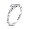 Thumbnail Image 1 of Adrianna Papell Diamond Engagement Ring 1/5 ct tw Round-cut 14K White Gold