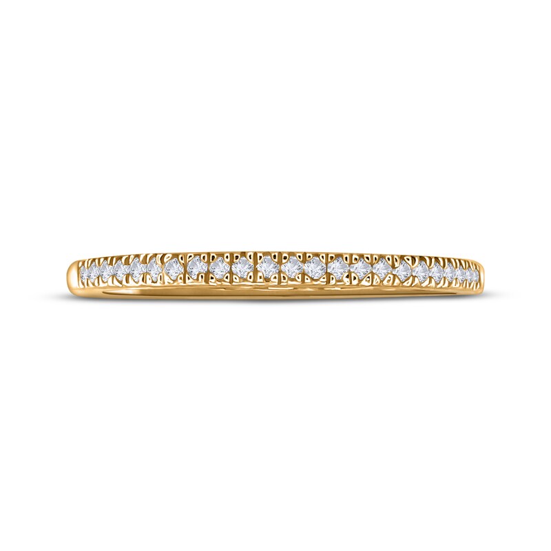 Adrianna Papell Diamond Wedding Band 1/10 ct tw Round-cut 14K Yellow Gold