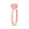 Thumbnail Image 1 of Morganite & Diamond Engagement Ring 10K Rose Gold