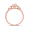 Thumbnail Image 2 of Morganite & Diamond Engagement Ring 10K Rose Gold