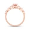Thumbnail Image 2 of Morganite & Diamond Heart Engagement Ring 10K Rose Gold